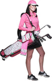 Fun Classic Nine and Wine Print Golf Glove - Soft Cabretta Leather Golf Glove for Womens