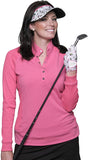 Fun Classic Nine and Wine Print Golf Glove - Soft Cabretta Leather Golf Glove for Womens