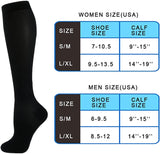 4 Pairs Copper Compression Socks for Women & Men Circulation 15-20 Mmhg - Best Support for Nurses, Running