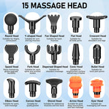 Massage Gun Deep Tissue Muscle Massager Percussion Massage Gun for Athletes, Handheld Deep Tissue Massager,Silver