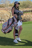 Ladies’ Golf Bag - Lightweight, Nylon Cart Bag with 14 Dividers, Putter Well, Rain Hood & 9 Easy-Access Pockets