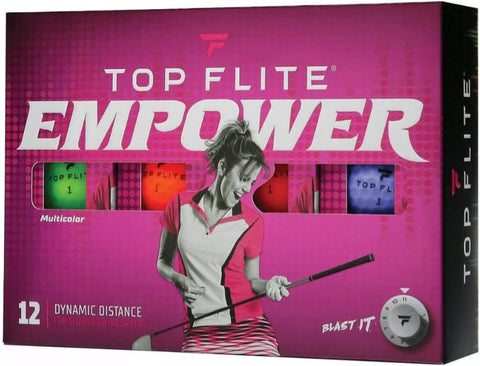 Empower Ladies Matte Golf Balls Neon 12 Pack